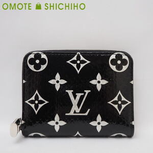 Louis Vuitton ルイヴィトン ジッピー コインパース モノグラム エキゾチック パイソン ノワール N97059 IC 未使用品◆Sランク