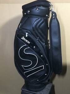 hcb-538 中古キャディバッグ ダンロップ スリクソン SRIXON ブラック フードカバーつき