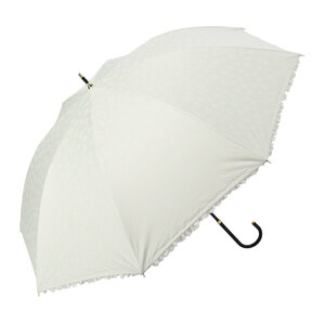 ☆ アニマルオフホワイト ☆ LONG PARASOL 遮光 遮熱 50cm 晴雨兼用傘 niftycolors 日傘 ニフティカラーズ 長傘 晴雨兼用 傘