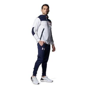 定価31,900円 即決新品 LGサイズ UNDER ARMOUR ニットハイブリッド ジャケット 上下セット セットアップ ネイビーアンダーアーマー