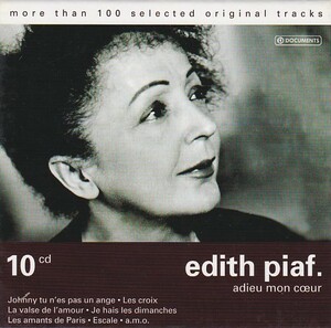 ★CD Edith Piaf: Adieu mon coeur エディット・ピアフ(シャンソン) コンプリートCD CD10枚組 全126曲収録