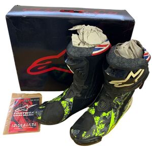 【69-02-1218】【中古/100】alpinestars supertech r レーシングブーツ 27.5cm キズ汚れ有