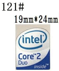 121# 【Core2 Duo】エンブレムシール　■19*24㎜■ 条件付き送料無料