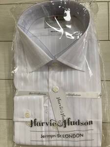 【新品未使用 43-84 Harvie & Hudson】白シャツ