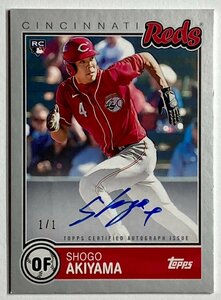 【1/1枚限定】秋山翔吾直書きルーキーサイン 2020 Topps Brooklyn Collection RC Auto