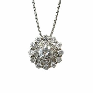 【新品仕上げ済/SAランク】Pt900/Pt850 ダイヤモンド ネックレス 0.270ct 0.40ct 3.6g プラチナ ダイヤ アクセサリー ジュエリー 送料880円