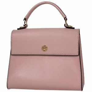 トリーバーチ Tory Burch ロゴ ハンドバッグ 2WAY ショルダーバッグ ハンドバッグ レザー ピンク レディース 【中古】