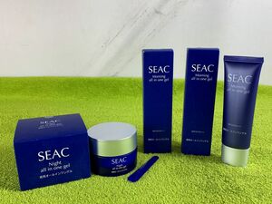 ◆HQ158 ●未使用● SEAC 夜用オールインワンゲルS 50g / 朝用オールインワンゲル SPF23 PA+++ 50g◆T