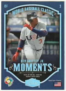 2006 FLAIR SHOWCASE WBC WORLD BASEBALL CLASSIC MOMENTS Ken Griffey Jr. USA