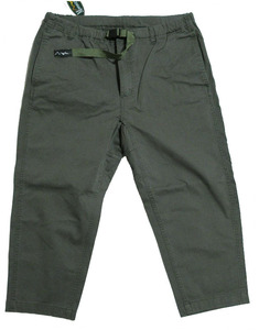 MANASTASH／マナスタッシュ クロップ 七分丈 パンツ XLサイズ カーキ ベルト調節 FLEX CROP PANTS 7196030 