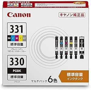 Canon 純正 インクカートリッジ BCI-331(BK/C/M/Y/GY)+330 6色マルチパック BCI-331+330/