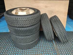 195/75R15 (109/107L LT) BS BLIZZAK W979【2023年】(TOPYスチール) 15X5J OFF/110 5H/203.2 6本セット！ダイナ、トヨエース、デュトロ