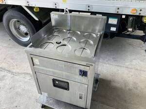 中古品 タニコー ゆで麺器 TEU-62 業務用 厨房機器 製麺機器 2021年 3相200V 省エネ 湯気シャッター 1槽式 9テボ 過熱防止装置付 103230