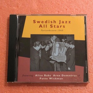 CD Swedish Jazz All Stars Parisorkestern 1949 GOSTA TORNER PUTTE WICKMAN ARNE DOMNERUS CARL HENRIK NORIN ALICE BABS