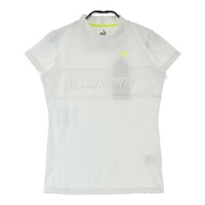【新品】LECOQ GOLF ルコックゴルフ 2022年モデル ハイネック 半袖Tシャツ ホワイト系 S [240101134968] ゴルフウェア レディース