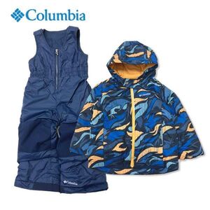 ★columbia コロンビア〓キッズ スノーウェア上下セット〓XXS 新品未使用 14850円相当 (SY1092-433)