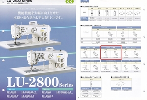 【送料無料】【新品未使用】☆JUKI純正　総合送りミシンLU-2800A　左片押え足セット☆