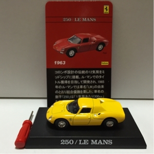 ★★ 組立済 京商 1/64 フェラーリ2 250 LE MANS 黄 ★★