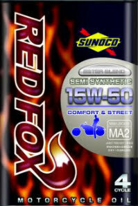 全国送料無料 20L×1缶SUNOCO(スノコ) REDFOX(レッドフォックス) COMFORT&STREET 15W-50 エンジンオイル部分合成