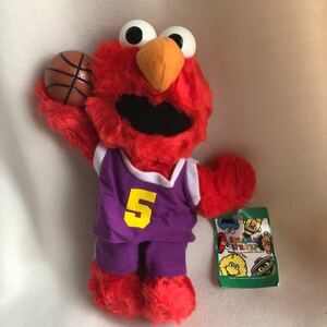 5 バスケット　ELMO エルモ　セサミストリート SESAMESTREET ぬいぐるみ 新品 アミューズメント景品 非売品 プライズ品　マスコット　セガ