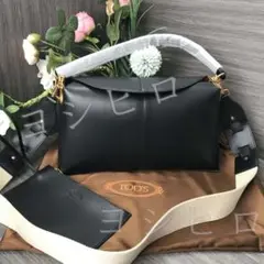 値下！TOD’S トッズ2way ショルダーバッグ ブラック