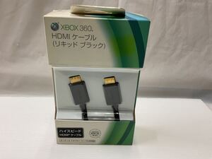 A052 未開封 ゲーム Microsoft XBOX 360 HDMI ケーブル リキッドブラック 外箱ダメージ、本体に汚れあり