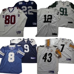 古着卸 まとめ売り プロチーム NFL ゲームシャツ ユニフォーム 8枚セット (メンズ 48 /52 /58 ) リーボック MU0796 1円スタート