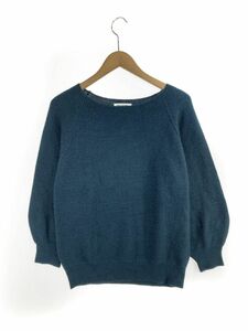 NATURAL BEAUTY BASIC ナチュラルビューティーベーシック ウール混 ニット セーター sizeM/緑 ◇■ ☆ djd0 レディース