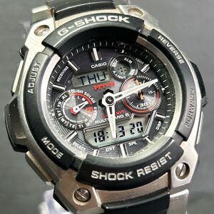 美品 CASIO G-SHOCK カシオ Gショック MT-G MTG-1500-1AJF 腕時計 電波ソーラー アナログ デジタル ブラック マルチバンド6 動作確認済み