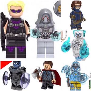 7体セット　ブロック　ミニフィグ レゴ　LEGO 互換 ミニフィギュア　as