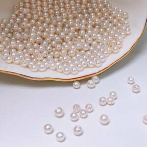 10個セット 天然本真珠 淡水パール 卸売り 3-3.5mm 淡水珍珠 超綺麗 裸 真珠 DIY 白 人気の真珠 超レア ジュエリー zz05