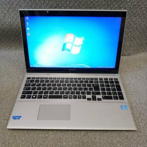 Windows 7,10,11 タッチパネル 1920×1080 SONY VAIO SVT151A11N SVT15119CJS ★ Core i7 3537U/メモリ8GB/新品SSD256GB/リカバリ作成/2261