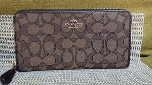 コーチ シグネチャー F54633 ラウンドファスナーウォレット レディース 長財布 COACH 小銭入れ