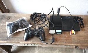 ○SONY　PS2　SCPH-90000　プレステ2　ゲーム機　コントローラー　セット　古道具のgplus広島 2411i