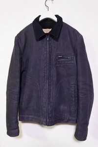 Wrangler S1087 ラングラー ブラックデニム ワークジャケット 裏ボア 襟コーデュロイ size 44 日本製