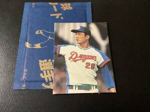 未開封開封品　美品　レアブロック　カルビー82年　都（中日）No.737　プロ野球カード　限定版