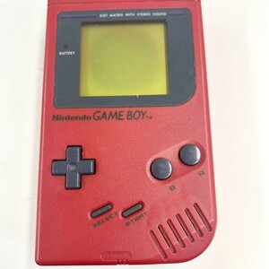 T232-M15-259 NINTENDO 任天堂 GAME BOY TM ゲームボーイ 本体 DMG-01 レッド 家庭用ゲーム機 通電確認済み