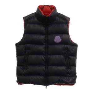 MONCLER モンクレール 22SS 1952 GENIUS PARKEN GILET ジーニアス ワッペンロゴ ジップアップ ダウンベスト ネイビー H10921A00032