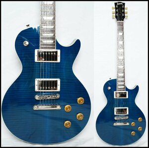 ★Burny★RLG-45 シースルーブルー レスポールスタンダード 2005年製 バーニー Super Grade 美品★