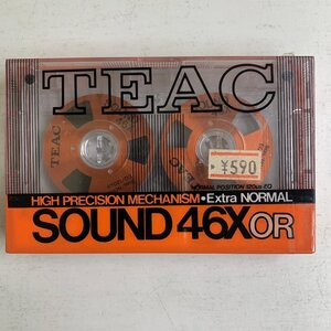 【未開封】 カセットテープ TEAC ティアック SOUND 46X OR ノーマルポジション TYPE I Extra NORMAL オレンジ オープンリール型 ☆