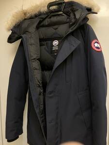 Canada Goose ダウンジャケット ファー XS ファー ネイビー