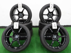 4本 ADVAN Racing RGⅢ 18インチ ホイール 8J +47 5H 100 ラジアル ナンカン ウルトラスポーツ NS-Ⅱ 2021年 215/40R18 プリウス 50 86 BRZ