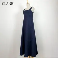 CLANE ワンピース WIDE STRAP LONG ONE PIECE