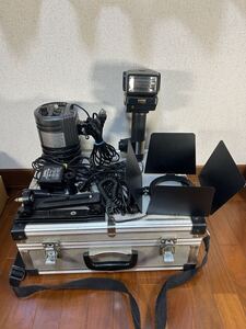 Minette アルミケース付き　照明機材　SUNPAK G4500DX COMET CT-150 ジャンク ストロボ フラッシュ