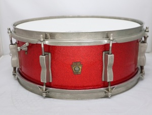 Vintage Ludwig 60s JazzFestival Red Sparkle 14x5