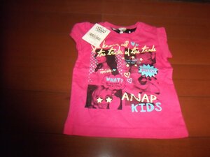 新品　ANAP アナップ　半袖　Ｔシャツ　サイズ90　ピンク　 肩ぼたん有　クリックポスト発送可　切手可