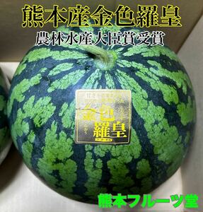 1番人気！お勧め！JA熊本【金色羅皇】秀品Lサイズ（1玉6〜7kg）熊本フルーツ堂52