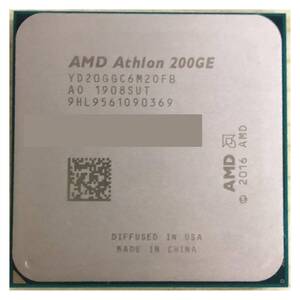 【中古】コンピューターコンポーネント AMD Athlon 200GE X2 200GE 3.2GHz デュアルコア クアッドスレッド プロセッサー