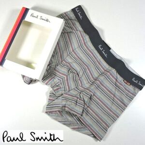 新品 ポールスミス Paul Smith マルチ ロゴ ボクサーパンツ 下着 ボクサーブリーフ L 077 メンズ 男性 紳士 正規品