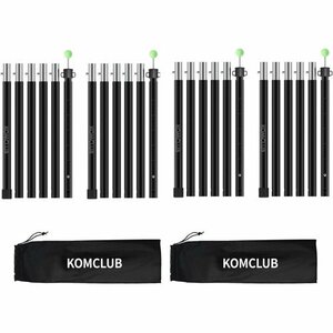 新品 KOMCLUB キャンプ設営用 天幕用ポール 収納袋付き 組立簡単 ン式 収納40c タープポール テントポール 344